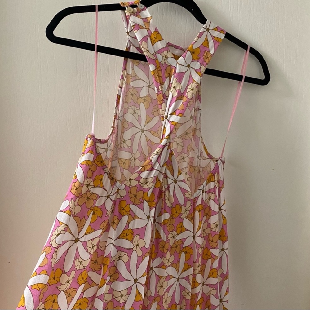 Fighting Eel Ava Sky Daniela Pink Tiare Maxi Dress floral - Picture 8 of 10